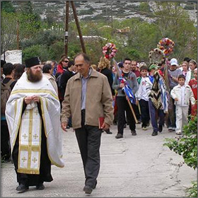 >The Transport of Archangel Michael's Icon - Easter Event on Thassos Island, Greece