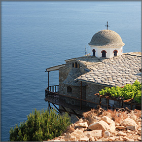Monastery of Archangelos on Thassos Island, Greece