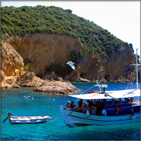 Boat Trips on Thassos Island, Greece